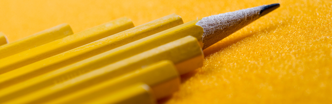 Soggetti accreditati alla formazione: sullo sfondo matite gialle, con sfondo giallo