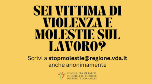 Sei vittima di violenza e molestie sul lavoro? 